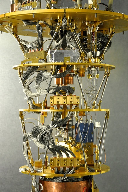 Interior del ordenador cuántico D-Wave Two